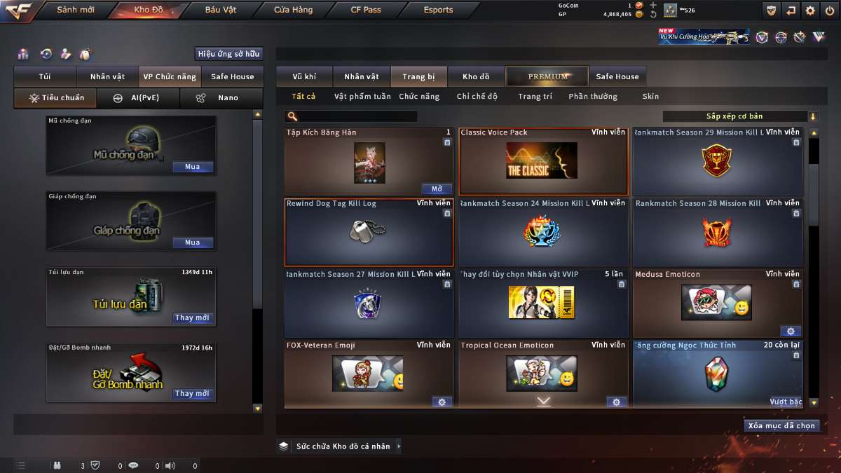 shop acc cf uy tin gia re